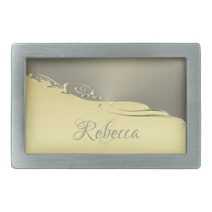 Luxury gold metal decorative on gold and silver belt buckle