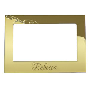 Luxury gold metal decorative on Military gold Magnetic Frame