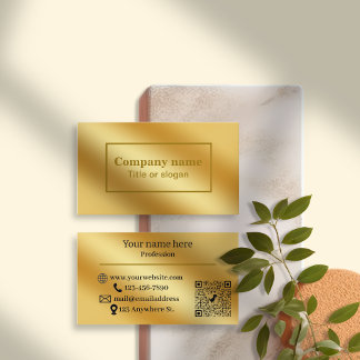 Luxury gold metallic Business Card