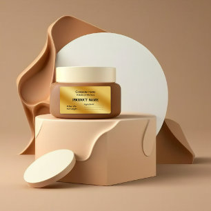 Luxury gold metallic label