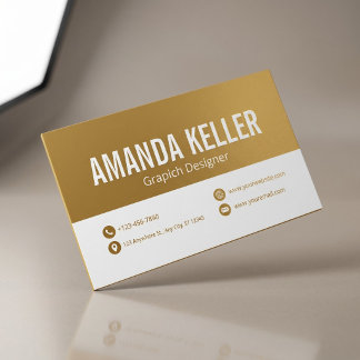 Luxury Gold Minimalist Business Card