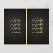 Luxury Gold Monogram Elegant Bi-Fold Brochure (Back)