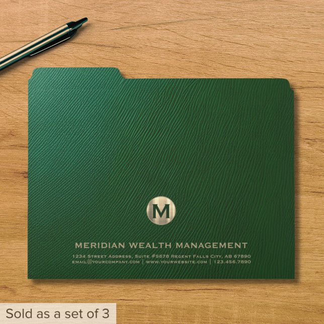 Luxury Gold Monogram File Folder (Creator Uploaded)