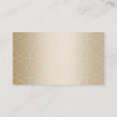 Luxury Gold Monogram Talent Agent Business Card (Back)