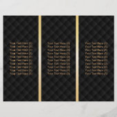 Luxury Gold Monogram Tri-Fold Modern Brochures (Back)