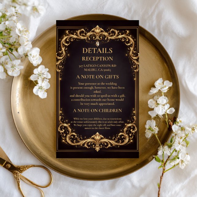 Luxury Gold Ornate Sparkle Enclosure Card (Creator Uploaded)