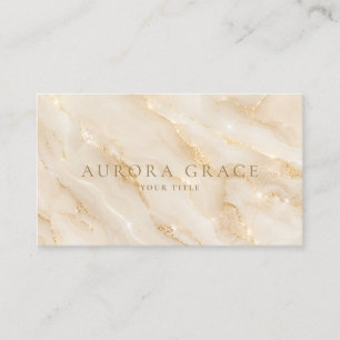 Luxury Gold Pearl Opal Business Card