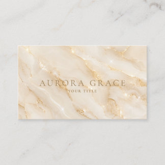 Luxury Gold Pearl Opal  Business Card