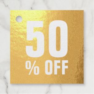 Luxury gold retail price tags for business or shop