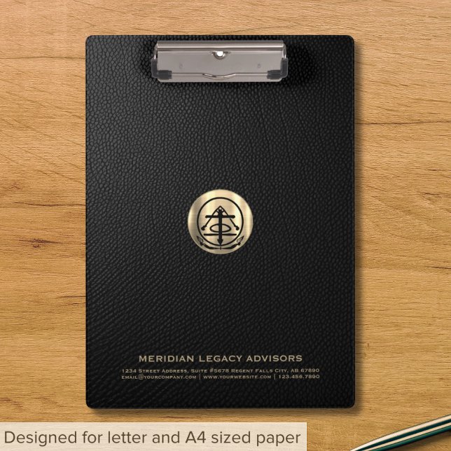 Luxury Gold Seal Logo Business Corporate Company Clipboard (Creator Uploaded)