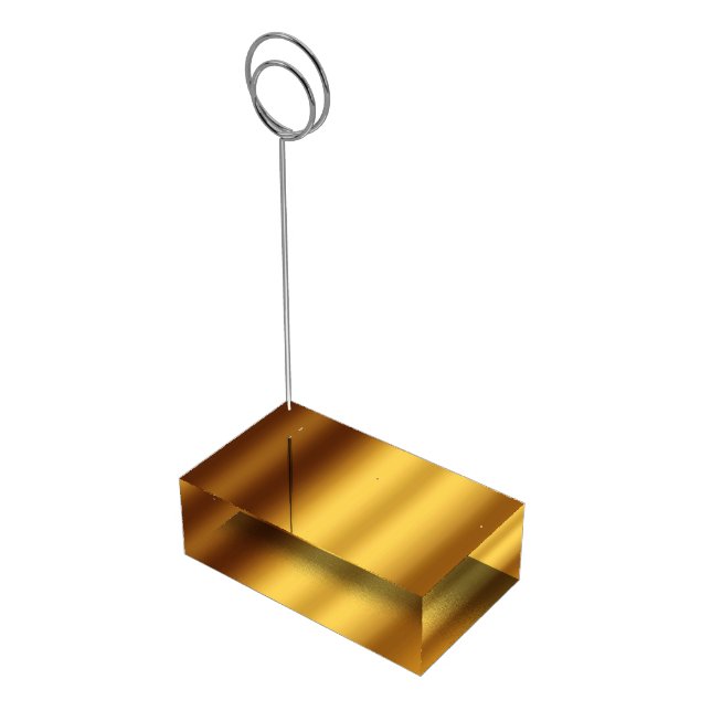 Luxury Gold Shiny Place Card Holder (Corner)