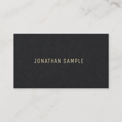 Luxury Gold Text Modern Minimalist Template Chic Business Card