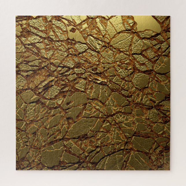Luxury Gold Texture: 3D Elegance Jigsaw Puzzle (Vertical)