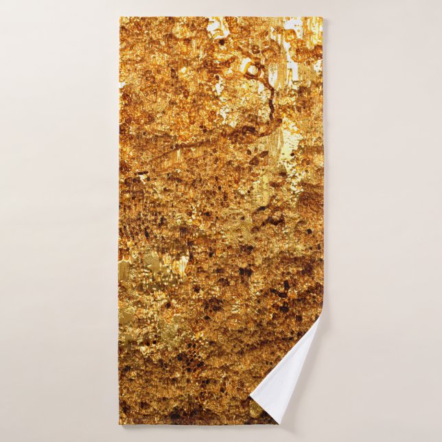 Luxury gold texture. bath towel (Bath Towel)