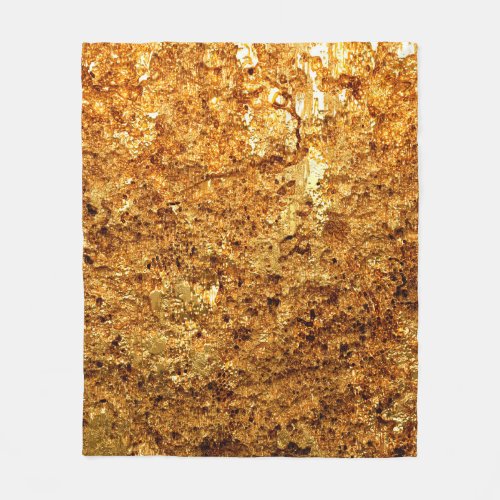 Luxury gold texture fleece blanket