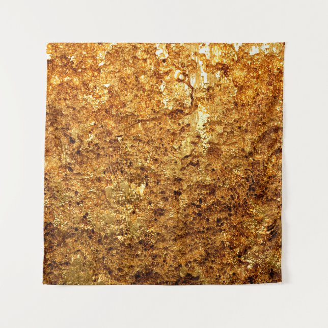 Luxury gold texture. tapestry (Front)