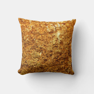 Luxury gold texture. throw pillow