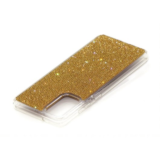 Luxury Gold Topaz Crystal Samsung Galaxy S20 Case (Front)