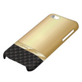 Luxury Gold with Custom Name iPhone 5C Case (Bottom)