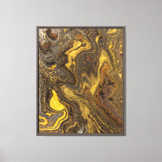 Luxury Golden Abstract Wall Art