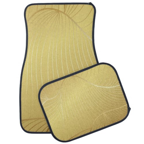 Luxury Golden Art Deco Wallpaper Car Floor Mat