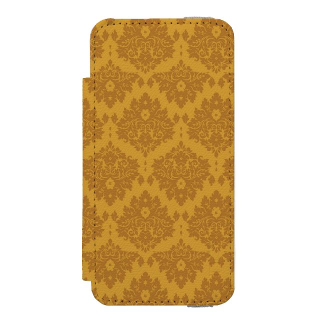 Luxury Golden Damask Incipio iPhone Wallet Case (Folio Front)