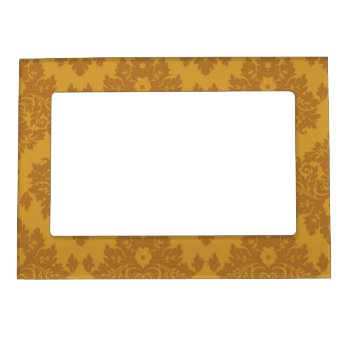 Luxury Golden Damask Magnetic Picture Frame by boutiquey at Zazzle