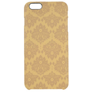 Luxury Golden Damask Clear iPhone 6 Plus Case