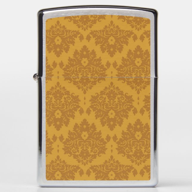 Luxury Golden Damask Zippo Lighter (Front)
