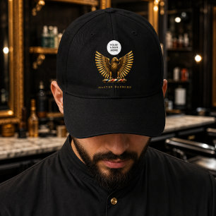 Luxury Golden Eagle Barber Shop Branding Staff Hat