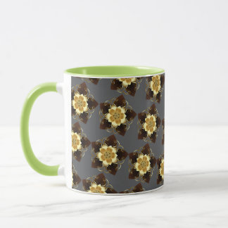 Luxury Golden Floral Mandala Ornamental Design Mug