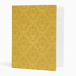 Luxury Golden Floral Wallpaper Mini Binder