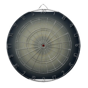 Luxury Golden Spiral Modern Navy Dartboard