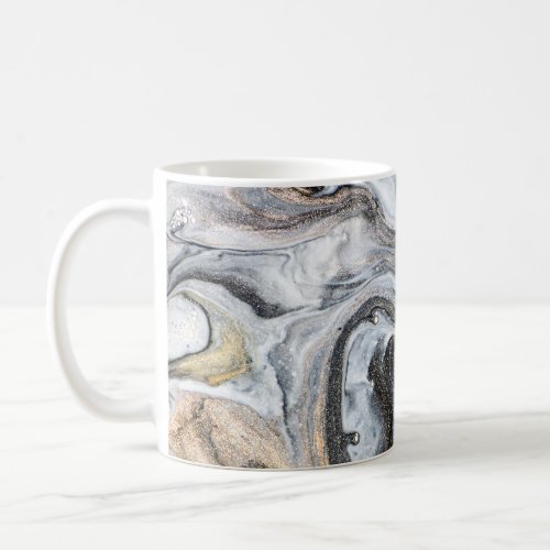 Luxury Golden Swirl Eastern Art Coffee Mug
