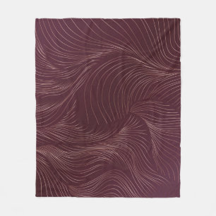 Luxury golden wallpaper. Art Deco Pattern. Vintage Fleece Blanket