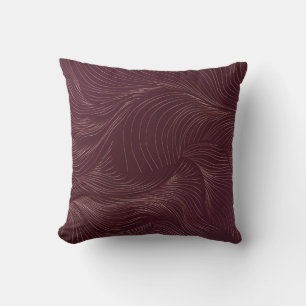 Luxury golden wallpaper. Art Deco Pattern. Vintage Throw Pillow