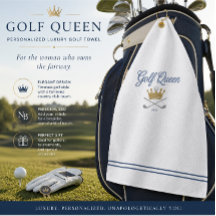 Luxury Golf Queen Towel | Personalized Golf Gift f