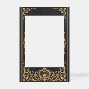 Luxury Gothic Gold & Black Wedding Selfie Frame