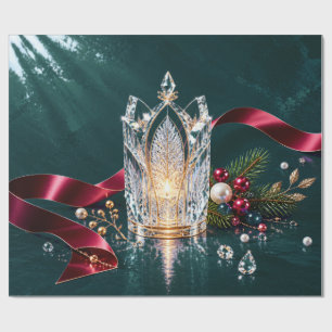 Luxury Gothic Slate Christmas Wrapping Paper