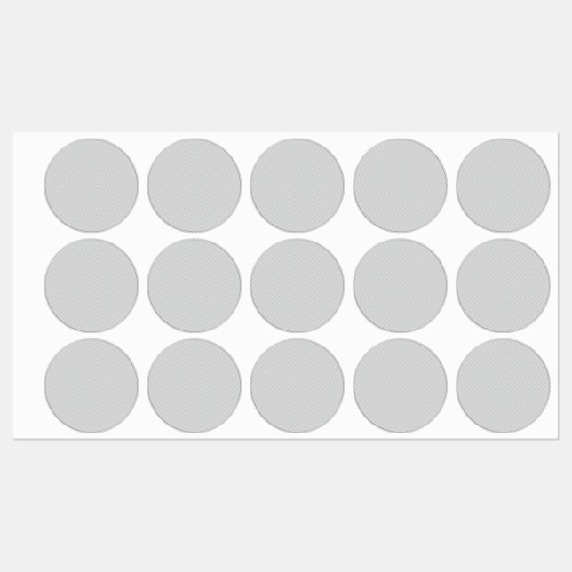 Luxury Gray Dot Pantry Label Sticker (Sheet)