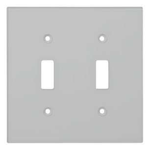 Luxury Gray Linen Light Switch Cover