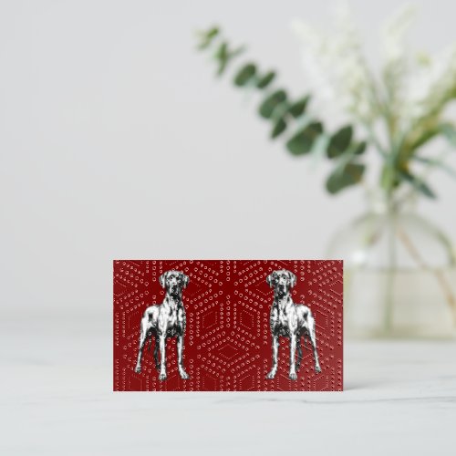 Luxury Great Dane UV Lack Foil Spot Gloss Business Cards