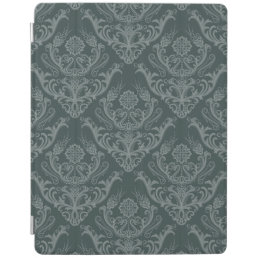 Luxury green floral damask wallpaper iPad smart cover