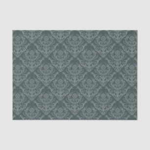 Luxury green floral damask wallpaper tissue paper