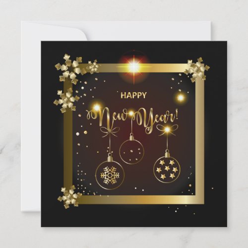 Luxury Greeting Card Merry Christmas  New Year