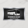Luxury Grey Bus Sightseeing Tours Travel Agent Business Card
