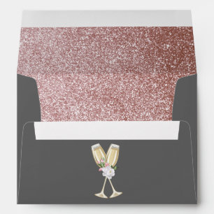 Luxury Grey Champagne 30th Birthday Envelope