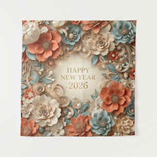 luxury happy new year 2026 party backdrop