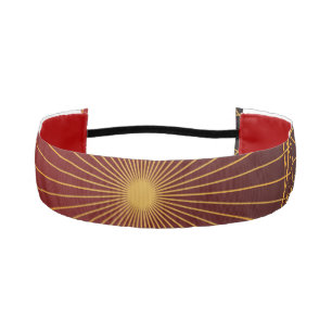 luxury hats & hair accessories gold red athletic headband