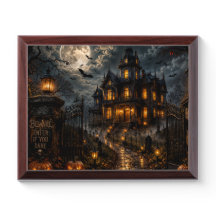 🏚️ Luxury Haunted Victorian Mansion Halloween Pos